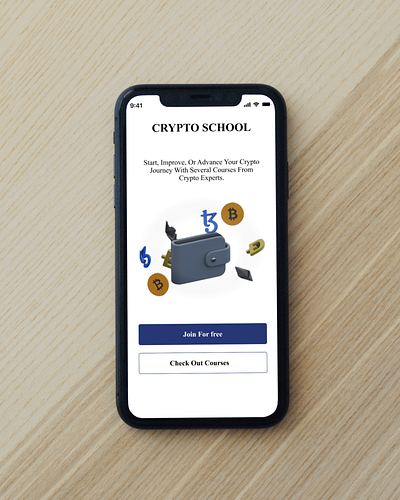 Crypto School design graphic design ui ux