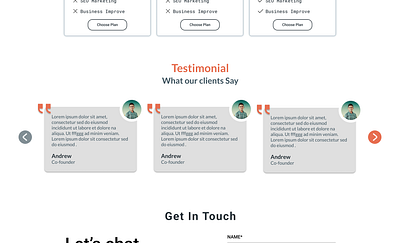 Clients Testimonial : DailyUi Day-039 dailyui
