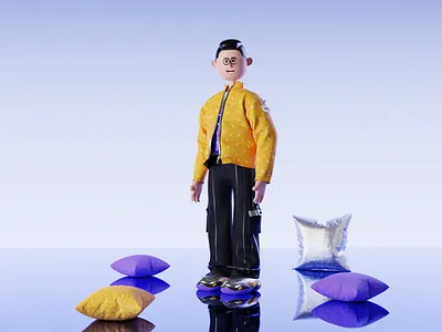 3D Character Illustration 3d 3d clay 3d icons 3d modling animation blender cartoon chracter design fashion illustration logo motion graphics ui