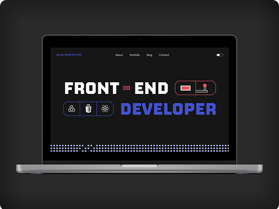 Developer Portfolio Website contrast darkmode design development frontend landing lightmode portfolio promo ui ux uxui web developer webdesign