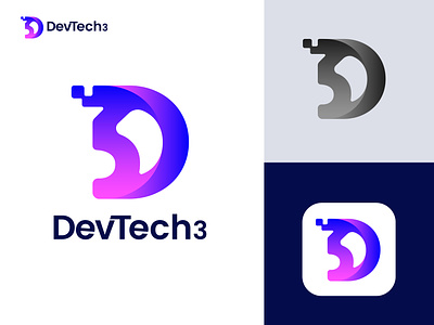 Dev tech 3 logo design - d3 tech logo artificial logo artificial tech logo brand brand identity branding d 3 logo design d3 d3 logo design dev dev tech dev tech logo illustration logo logo design modern logo tech tech logo tech logo design technology logo