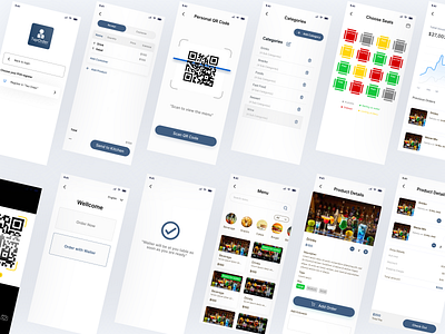 Menu Booking/Table booking App menu booking restaurant app table booking app uiux waiter app ui