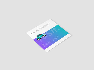 Square Z-Fold Brochure Mockups square trifold mockup