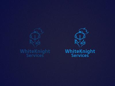 WhiteKnight - Logo Design businesslogo graphic design knight logo logo logo design mini spartan helmet logo spartan logo