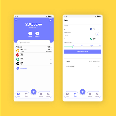 digital currency wallet app branding design graphic design ui ux webdesign