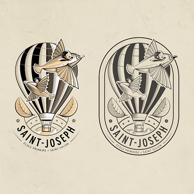 Saint-Joseph design identity illustration logo typography