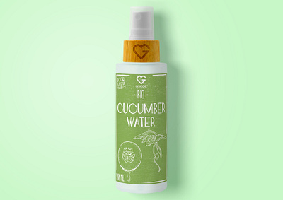 Cucumber water label 💦🥒 adobe adobeprogrammes branding design graphic design illustration logo vector vectorart vectors work