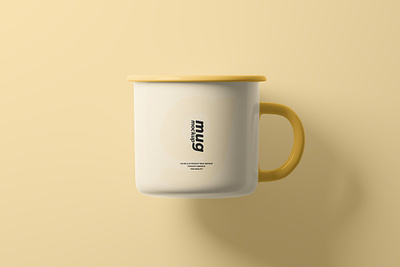Enamel Mug Mockup coffee coffee mug cup design drink enamel glossy graphic kitchen metal mock up mockup mockups mug mug mockup outdoor packaging product showcase