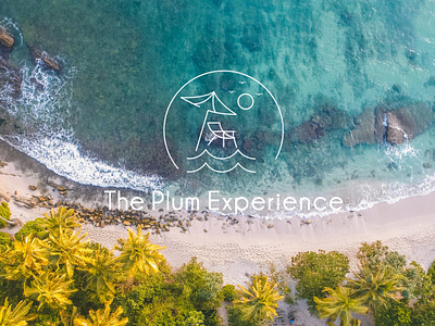 The Plum Experience - Logo Designs beach logo graphic design holiday logo hotel logo logo logo design ocean beach logo travel logo