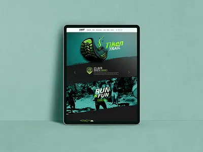 Tiken Trail web site identity logo typography webdesign