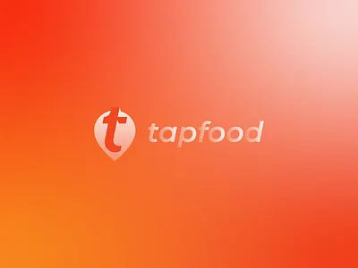 Tapfood Logo app logo brand identity branding delivery drive app eat food food logo food ordering food ordering app food panda location logo logo branding logodesign minimal logo restaurant restaurant app restaurant logo uber eats