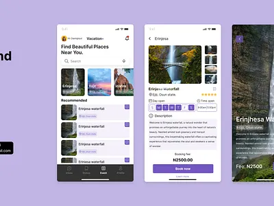 Travel and Tour app design clay design fun mobile app positive concept prototype tour travel ui uiux user interface ux vacation