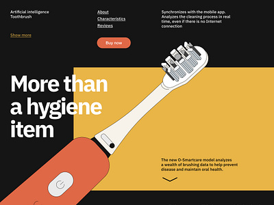 Smart brush product page branding graphic design illustration typography ui