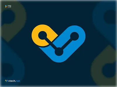 Technology Company logo & brand identity ( vtech.net ) 3d adobe app icon art brand identity branding company logo concept creative design graphic design illustration logo logofolio logomark minimal tech logo technology logo v letter logo website logo