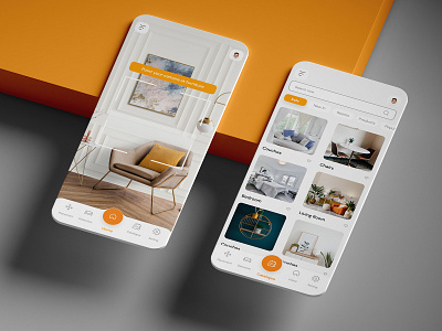 App Design for Interior Design 2d 2d art ai app app design brand branding design digital digital art furniture graphic design identity branding illustration interior design modern ui web web design website