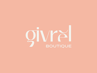 Givrèl - logo design boutique branding dress elegant fashion fresh graphic design iconic logo logo design logotype luxury shop style summer vector