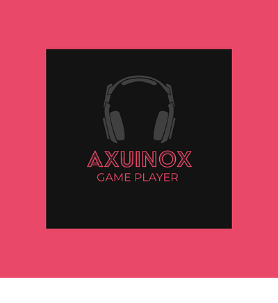 Logo for AxuiNoX Game player branding graphic design logo