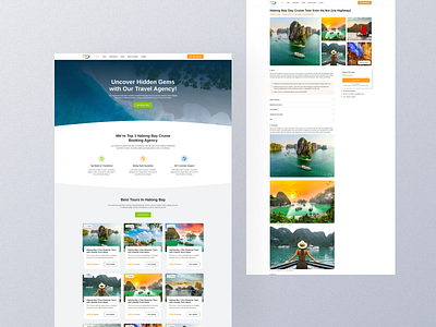 Website for Travel Agency travel ui ux web design webflow website wordpress