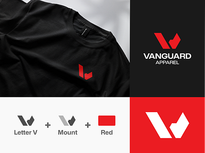 VANGUARD APPAREL "Logo Design" graphic design logo logo folio