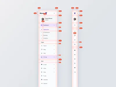 Sidebar navigation clean dashboard design menu minimal nav menu navigation portfolio product design profile side bar side nav sidebar sidenav tabs ui design user interface ux design web design web desugn