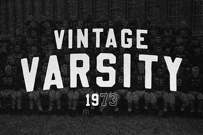 Vintage Varsity sports font