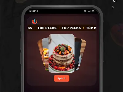 Card Spinning Animation animation cardanimation figma foodapp interactiondesign spinanimation uicards uidesign uxdesign