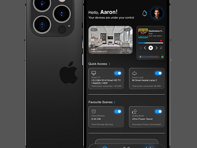 Smart Home App UI design | Iphone 14 & Ipad Design design figma ipad design layout smart home app ui ux