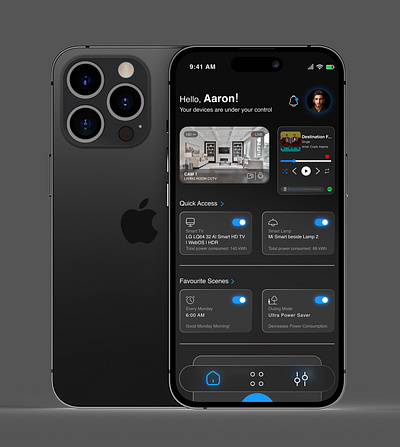 Smart Home App UI design | Iphone 14 & Ipad Design design figma ipad design layout smart home app ui ux