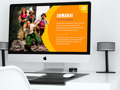 JUMANJI GAME PRESENTATION 3d branding design graphic design illustration presentation presentation design typography ui ux