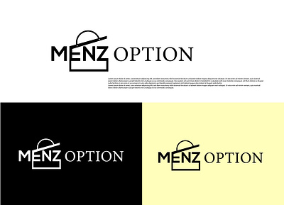 MENZ OPTION besness branding design graphic design illustration logo my mylogo newlogo design tech technology vector