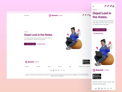 404 Error Page, E-Commerce