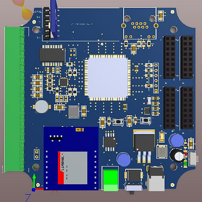 STM32 Board using Sim800L 3d branding chip design design electronics graphic design illustration logo pcb design stm32 typography ui ux vector