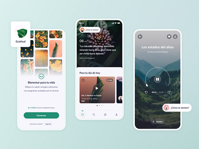 Pura Mente: meditation for life app brain calm emotion exercise headspace home insight timer meditacion meditation mind mindfulness mobile nature player pura mente screen ui welcome welness