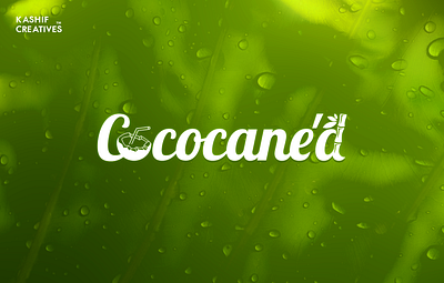 Cococane'd Logo brand identity branding brandmark coconut coconutlogo drink green illustration logo logodes logomark logotype minimal modern organic sugarcane wordmark