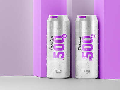 500ml Soda Can Mockup 3d aluminum animation beer beverage can can mock up can mockup cola cold drink drop droplet drops energy graphic design logo motion graphics ui