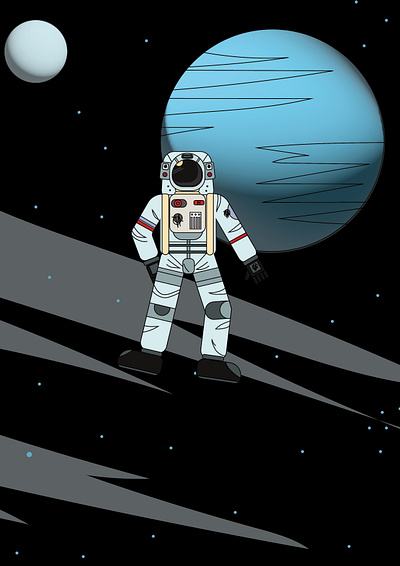 Astronaut graphic design illustration vector