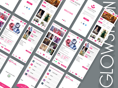 Clothing App UI Design appdesign landing page ui ux