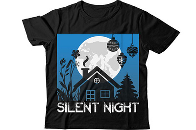 Silent night christmas mug design