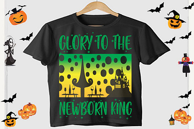 Glory to the newborn king christmas mug design