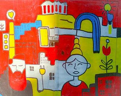 Αθήνα - Athens illustration photoshop storytelling street art urban art wall design αθήνα σχέδιο τέχνη δρόμου τοιχογραφία φωτογραφία
