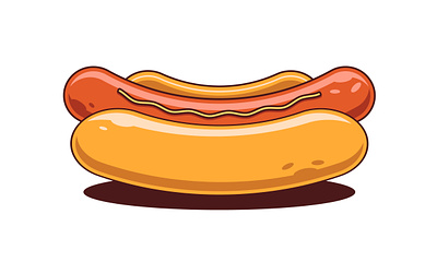Hot Dog 3d adove illustrator design digital art graphic design hot dog hot dog vector art illustration vector