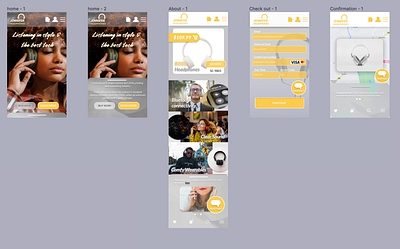Mobile Web Design graphic design ui ux vector webdesign