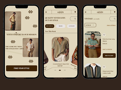 Men Wear App branding clothing design ecommerce font men mobile app shopping typography ui user interface visual design