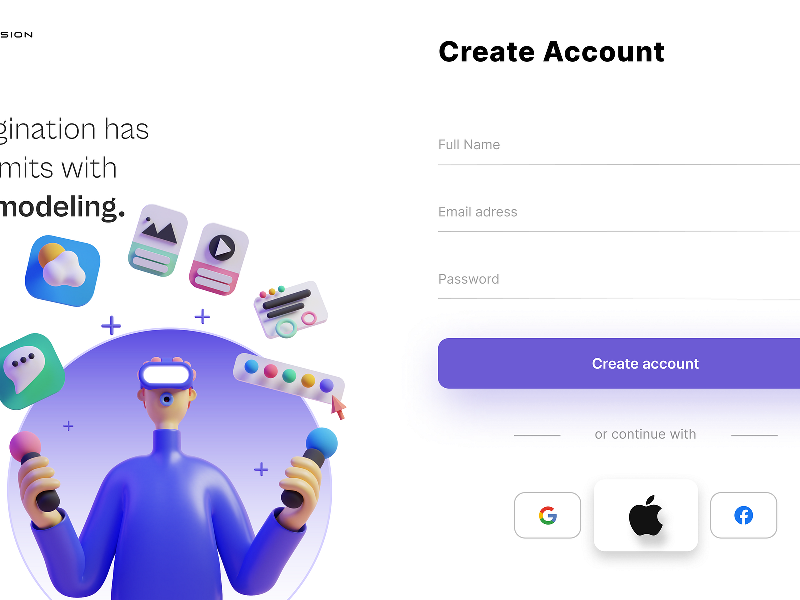 SIGN IN SIGN UP PAGE DESIGN visual data 5