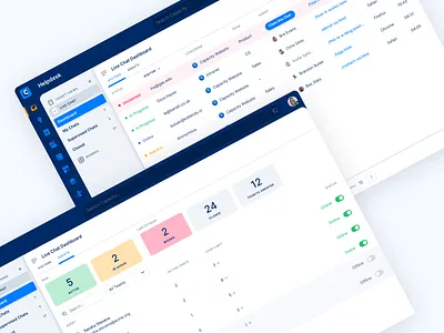 Capacity - Live Chat Agent Manager b2b saas chat clean design desktop app helpdesk live chat livechat product design saas saas design software design ui ui design ux