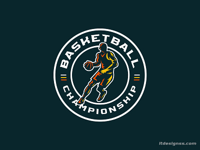 Basketball Badge 3.0 basketball basketball logo basketballer branding championship design esports graphic design illustration logo mascot sports sports branding sports logo