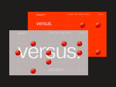 Looking for a grid for the web-concept branding concept consulting design grid grid style grids logo red ui web