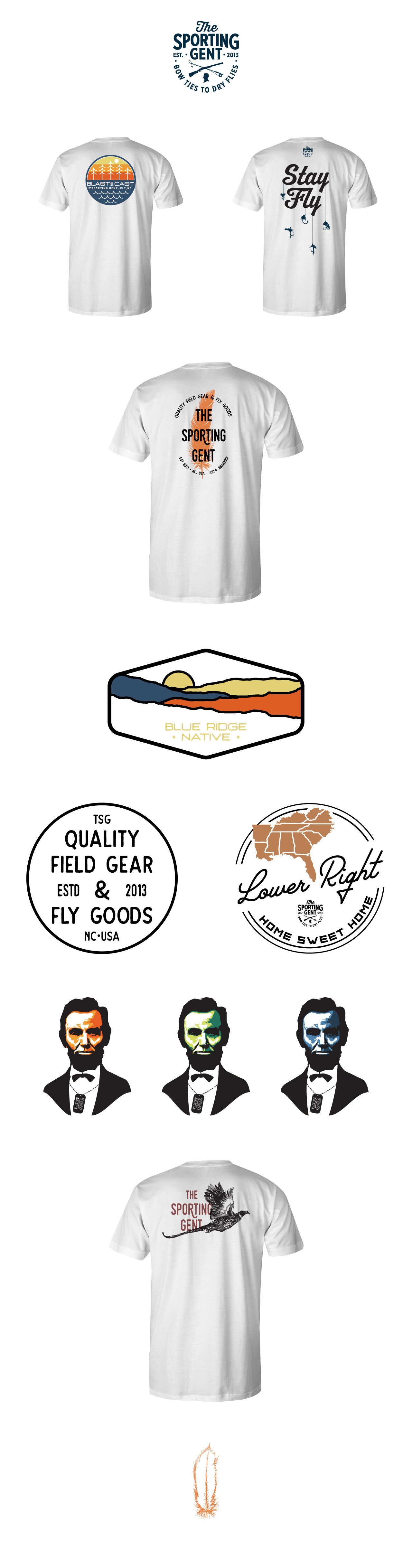 The Sporting Gent branding clothing illustration logo logo design outdoor brand vector