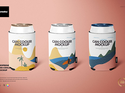 Neoprene Can Cooler Mockup koozie