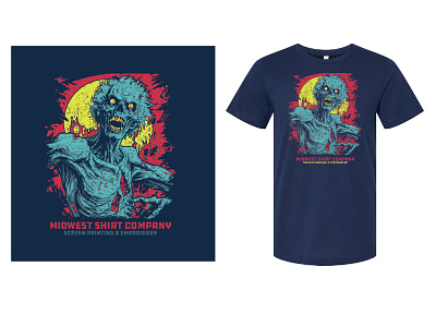 MWSC Zombie Concept graphic design metal skulls t shirt tee zombie